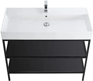 Консоль с умывальником напольная Cezares Cadro 80 чёрный CADRO-80/46/73-2C-PIA-MET-ST+CADRO-80-MENS-NERO+CADRO-80-MENS-NERO Консоль с умывальником напольная Cezares Cadro 80 чёрный CADRO-80/46/73-2C-PIA-MET-ST+CADRO-80-MENS-NERO+CADRO-80-MENS-NERO, 4