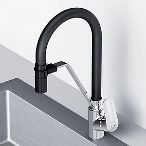 Смеситель для кухни с подключением к фильтру Am.Pm Like хром/чёрный F8007802, 4