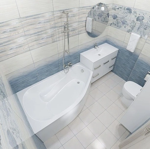 Ванна акриловая Triton Скарлет 167x96 R Н0000000216