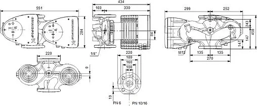 Насос циркуляционный Grundfos MAGNA1 D 100-120 F 99221457