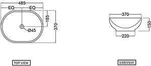 Раковина Jaquar Solo белый SLS-WHT-6901 Раковина Jaquar Solo белый SLS-WHT-6901, 2