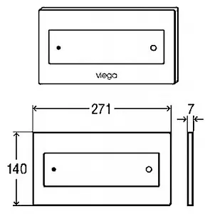 Клавиша смыва для унитаза Viega Visign for Style 12 8332.1 596743 альпийский белый Клавиша смыва для унитаза Viega Visign for Style 12 8332.1 596743 альпийский белый, 3