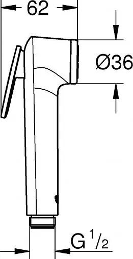 Гигиенический душ Grohe Tempesta-F хром 27512001