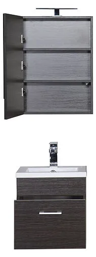 Шкаф-зеркало Aquanet Нота 50 L венге 00172682 Шкаф-зеркало Aquanet Нота 50 L венге 00172682