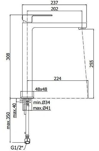 Смеситель для раковины Paffoni Elle хром EL081CR
