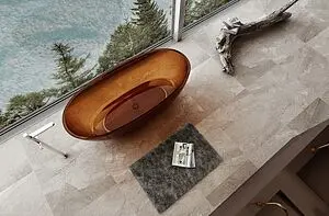 Ванна отдельностоящая прозрачная Abber Kristall 165x78 AT9701Opal Ванна отдельностоящая прозрачная Abber Kristall 165x78 AT9701Opal, 5