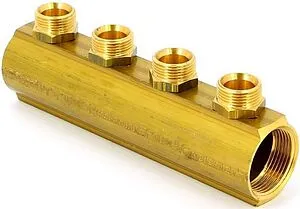 Коллектор распределительный проходной 4 отвода 1¼"в/в x ¾"ек Tiemme 1970035 Коллектор распределительный проходной 4 отвода 1¼"в/в x ¾"ек Tiemme 1970035, 4