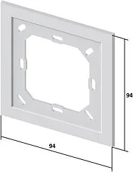 Декоративная рамка для терморегулятора TECEfloor белый 77410052