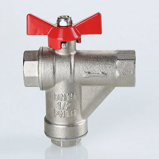 Кран шаровый с фильтром ½&quot;в x ½&quot;в Valtec VT.294.N.04