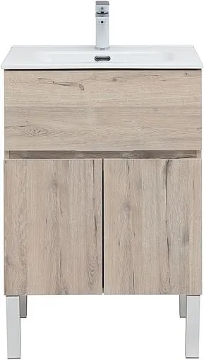 Тумба под умывальник напольная Aquanet Алвита New 60 дуб веллингтон 00277549