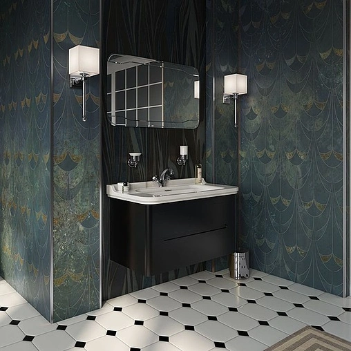 Раковина Kerasan Waldorf 100 белый 4142K1bi/cr*1