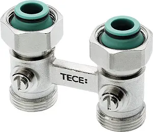 Узел нижнего подключения радиатора прямой ¾&quot;ек x ¾&quot;нг TECE 8740435, 1