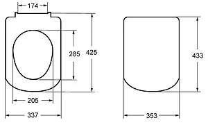 Крышка-сиденье для унитаза с микролифтом Roca Gap белый ZRU9307682, 2