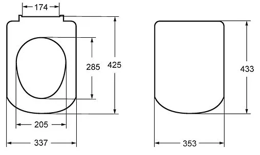 Крышка-сиденье для унитаза с микролифтом Roca Gap белый ZRU9307682
