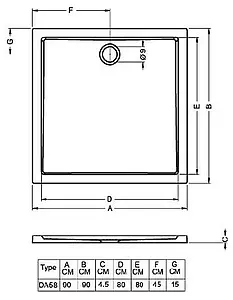 Поддон для душа Riho Zurich 250 D00100700 Поддон для душа Riho Zurich 250 D00100700, 2