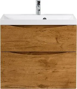 Тумба-умывальник подвесная BelBagno MARINO-H60 70 Rovere Nature MARINO-H60-700-2C-SO-RN-P+BB700/450-LV-MR-AST, 1