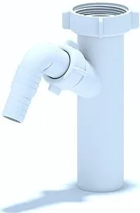 Вставка для сифона с адаптером для бытовой техники Ани Пласт белый M140 Вставка для сифона с адаптером для бытовой техники Ани Пласт белый M140, 1