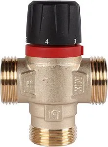 Трехходовой термостатический смесительный клапан 1" +35...+60°С Kvs 2.5 Rommer RVM-0232-256025 Трехходовой термостатический смесительный клапан 1" +35...+60°С Kvs 2.5 Rommer RVM-0232-256025, 4