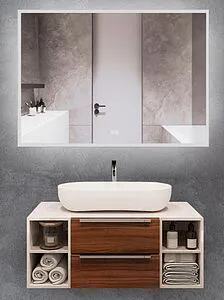 Зеркало с подсветкой Terminus Сицилия 80x100 с подогревом 4673735600195 Зеркало с подсветкой Terminus Сицилия 80x100 с подогревом 4673735600195, 1