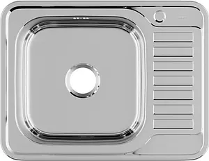 Мойка кухонная IDDIS Barse 65 L хром BAR65PLi77, 1