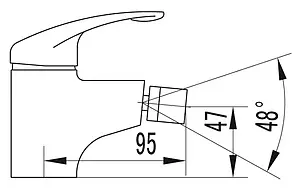 Смеситель для биде SMARTsant Реал хром SM033505AA, 2
