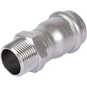 Муфта пресс переходная 28мм x ¾"н Sanha NiroSan 9243G 69243G2834 Муфта пресс переходная 28мм x ¾"н Sanha NiroSan 9243G 69243G2834, 2