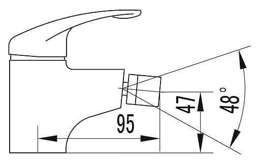 Смеситель для биде SMARTsant Реал хром SM033505AA Смеситель для биде SMARTsant Реал хром SM033505AA