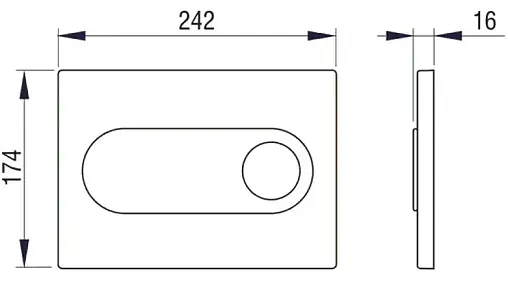 Инсталляция для подвесного унитаза Set 3 в 1 Pestan Fluenta SET40006356OW кнопки/белый, рамка/белый