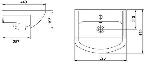 Раковина Santeri белый 1.3120.1.S00.11B.0 Раковина Santeri белый 1.3120.1.S00.11B.0