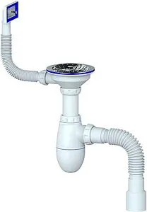 Сифон бутылочный для мойки с переливом Unicorn B425 Сифон бутылочный для мойки с переливом Unicorn B425, 1