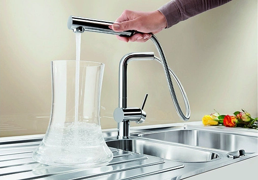 Смеситель для кухни с выдвижным изливом Blanco Linus-S хром 514016