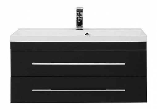 Тумба под умывальник подвесная Aquanet Верона 90 чёрный 00172336