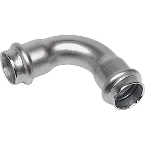 Уголок пресс двухраструбный 54мм угол 90° Sanha NiroSan 9002A 69002A54, 4