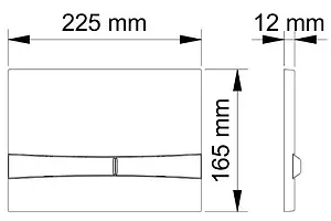 Клавиша смыва для унитаза BERGES Novum F3 040053 хром глянцевый Клавиша смыва для унитаза BERGES Novum F3 040053 хром глянцевый, 2