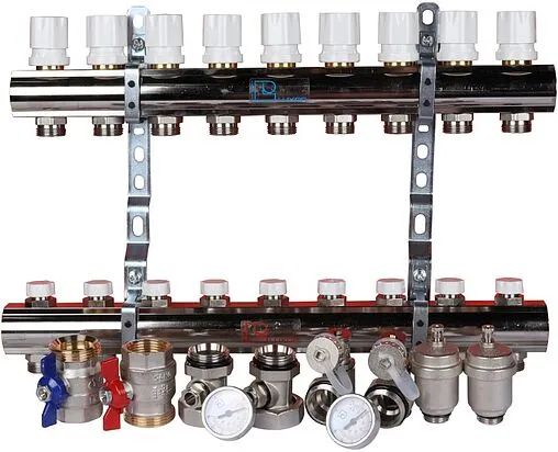 Группа коллекторная без расходомеров 7 отводов 1&quot;в/в x ¾&quot;ек Luxor CD 468M/7 15552707MN