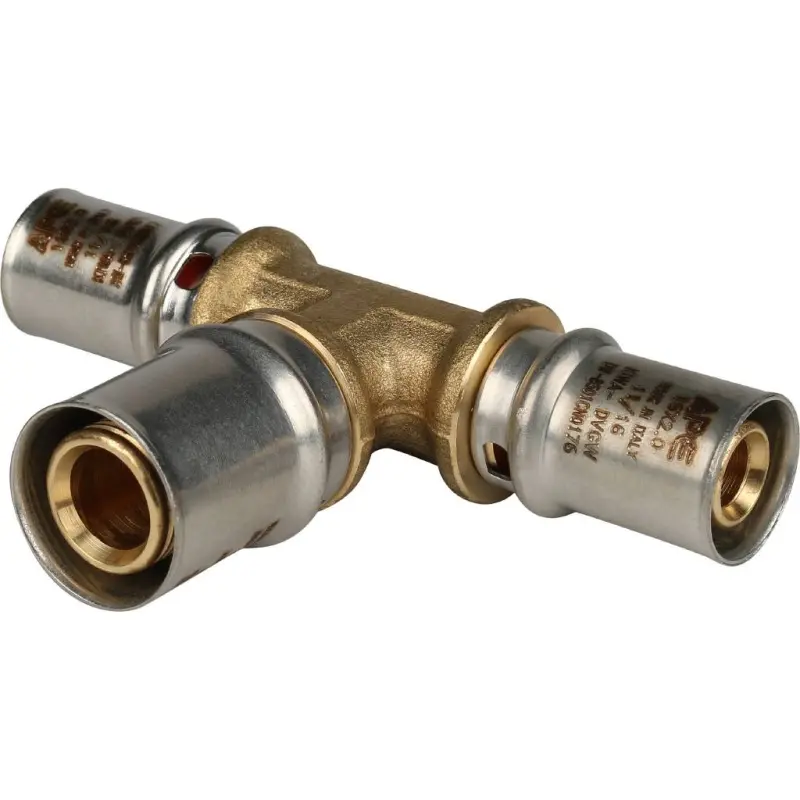 Тройник пресс редукционный 16мм x 20мм x 16мм Stout SFP-0005-162016 Тройник пресс редукционный 16мм x 20мм x 16мм Stout SFP-0005-162016, 1