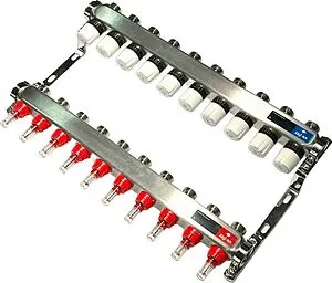 Группа коллекторная с расходомерами 10 отводов 1"в/в x ¾"ек Uni-fitt TECHNO 450W4310 Группа коллекторная с расходомерами 10 отводов 1"в/в x ¾"ек Uni-fitt TECHNO 450W4310, 5