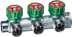 Коллектор регулирующий проходной 3 отвода 1&quot;в/н x М24x19 Far MultiFAR FK 3850 C1