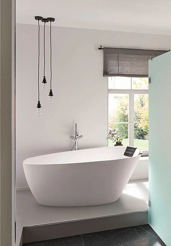 Ванна отдельностоящая из искусственного камня Riho Toledo 158x110 белый B126001105