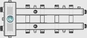 Распределительный коллектор 5 контуров с гидрострелкой 1¼"н x 1"н Север-М5(Aisi) 1915006 Распределительный коллектор 5 контуров с гидрострелкой 1¼"н x 1"н Север-М5(Aisi) 1915006, 5