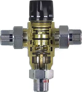 Трехходовой термостатический смесительный клапан ¾&quot; +38...+60°С TIM BL8803, 5