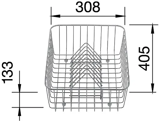 Корзина для посуды Blanco нержавеющая сталь 507829