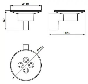 Мыльница Ideal Standard Connect хром A9155AA Мыльница Ideal Standard Connect хром A9155AA, 5