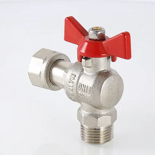 Кран шаровый с накидной гайкой угловой 1&quot;н x 1&quot;нг Valtec Base VT.267.N.0606