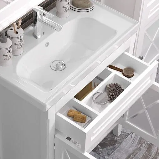 Тумба под умывальник напольный Opadiris Палермо 80 белый 00-00002353