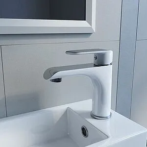 Смеситель для раковины с гигиеническим душем IDDIS Calipso белый/хром CALSB00i08 Смеситель для раковины с гигиеническим душем IDDIS Calipso белый/хром CALSB00i08, 4