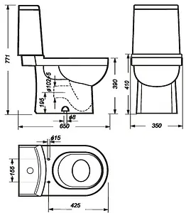 Унитаз-компакт Sanita Luxe Next Slim белый WC.CC/Next/2-SlimDM/WHT.G/S1 Унитаз-компакт Sanita Luxe Next Slim белый WC.CC/Next/2-SlimDM/WHT.G/S1, 2