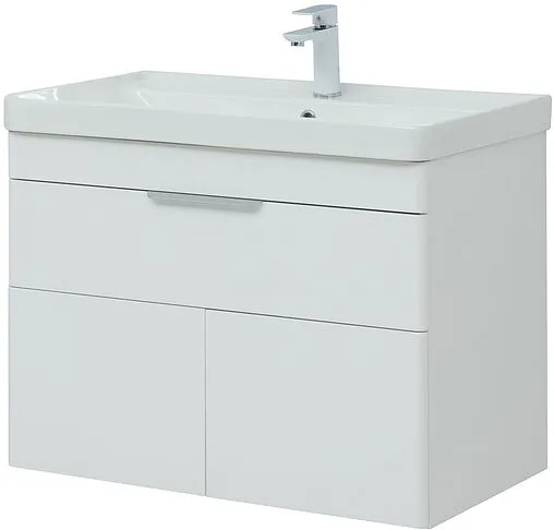 Тумба под умывальник Aquanet Ирис new 81.5 белый глянец 00310150