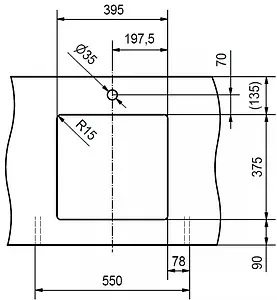Мойка кухонная Franke Kubus KBK 110-50 жемчужный серый 126.0380.349 Мойка кухонная Franke Kubus KBK 110-50 жемчужный серый 126.0380.349, 4