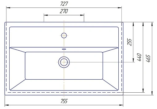 Тумба-умывальник подвесная Aqwella Brig 75 белый Br.01.07/1/W+4640021062210